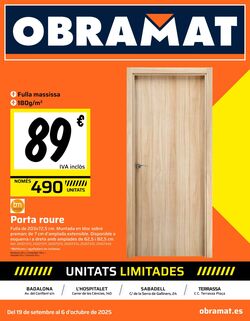 Folleto Obramat - Bricomart 19.09.2025 - 06.10.2025