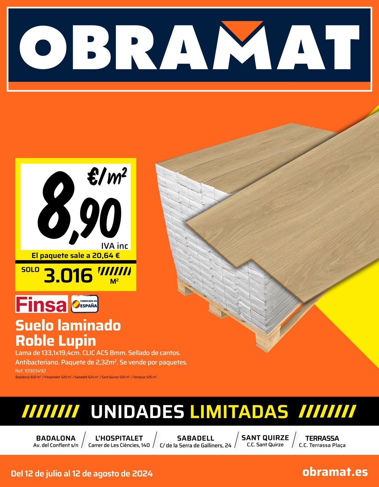 Folleto Obramat - Bricomart 12.07.2024 - 12.08.2024