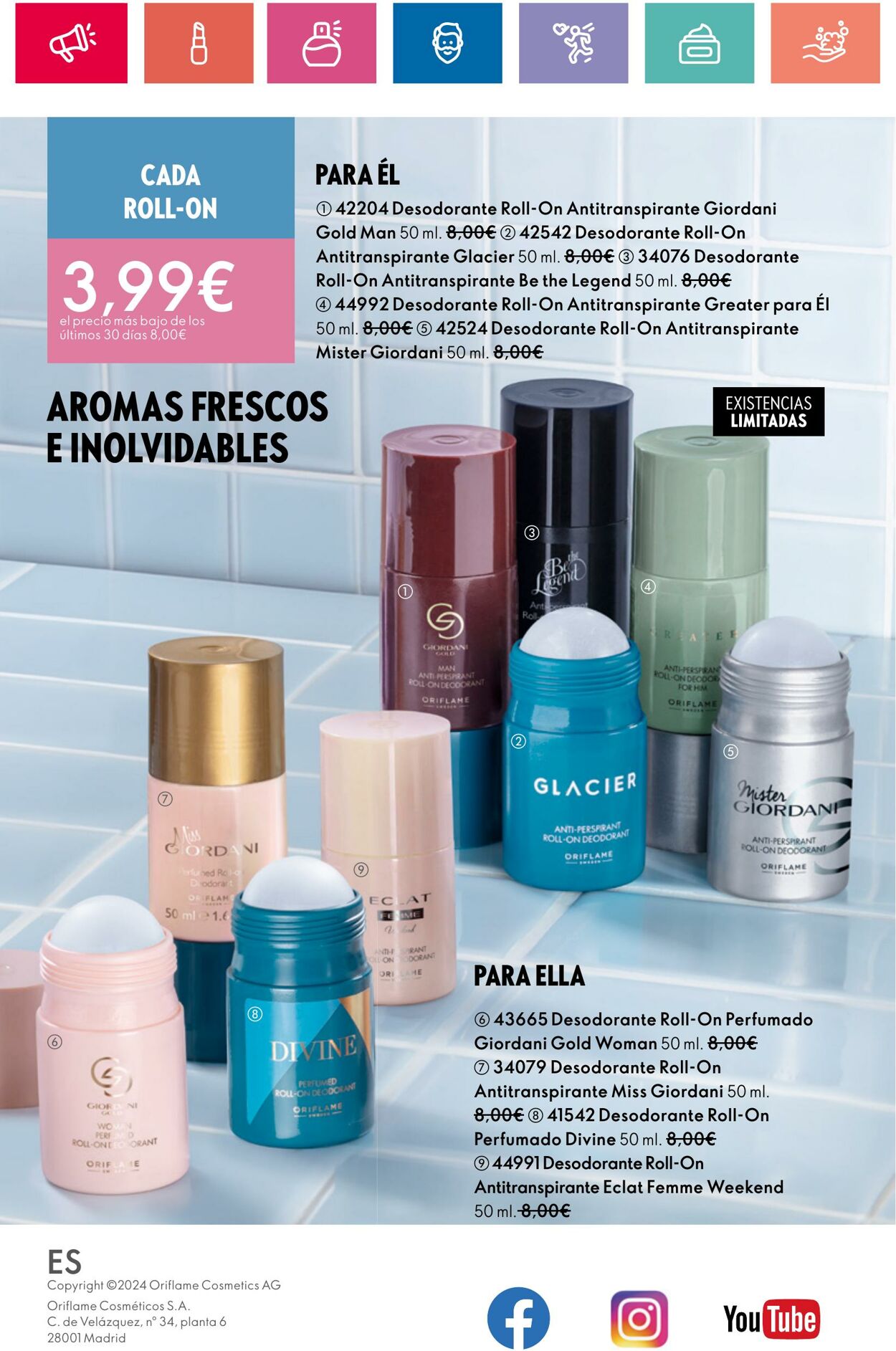 Folleto Oriflame 28.05.2024 - 17.06.2024