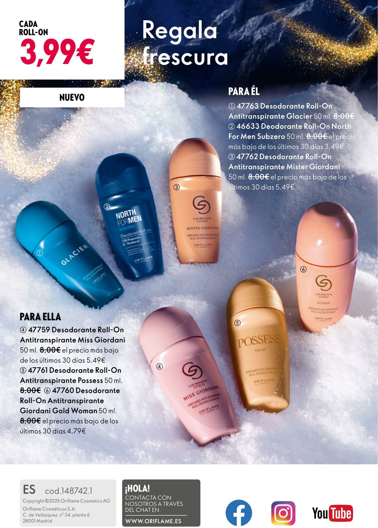 Folleto Oriflame 19.11.2025 - 09.12.2025