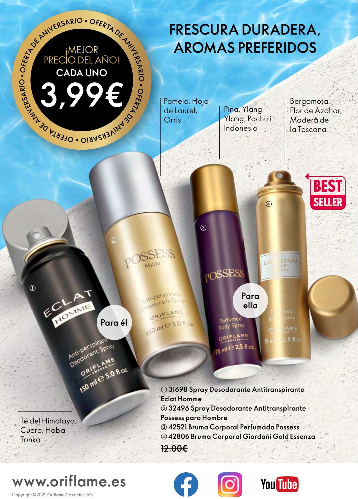 Folleto Oriflame 27.07.2022 - 08.08.2022