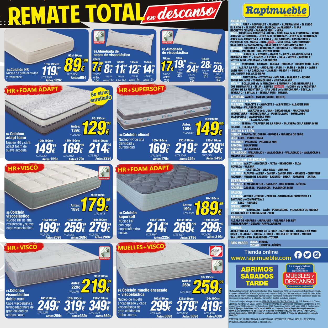 Folleto Rapimueble 04.11.2024 - 10.11.2024