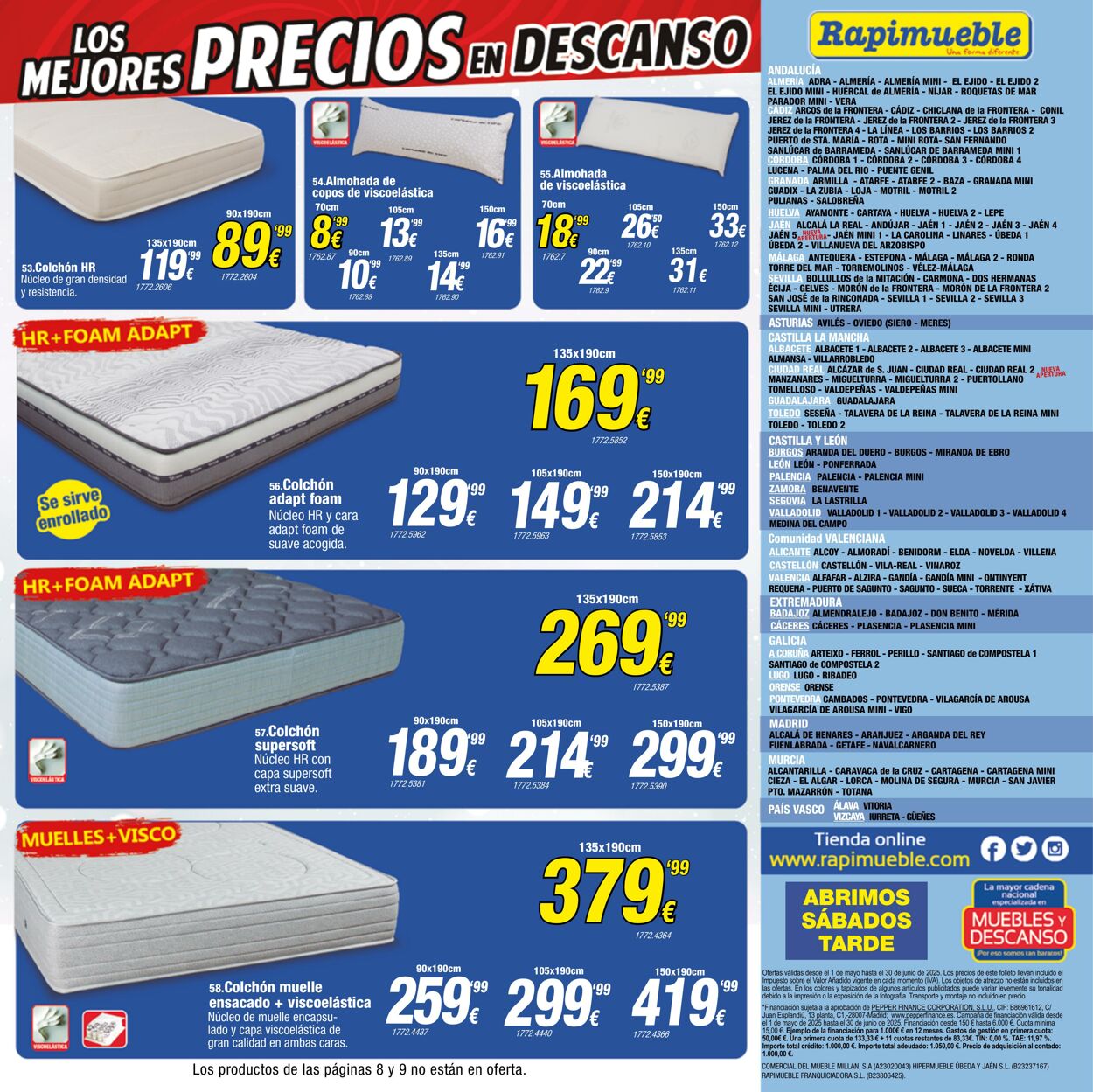 Folleto Rapimueble 01.05.2025 - 01.06.2025