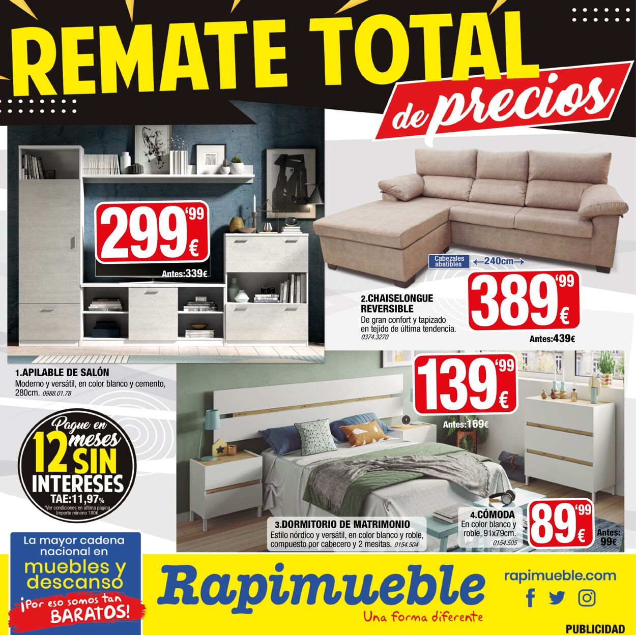 Rapimueble Folletos promocionales