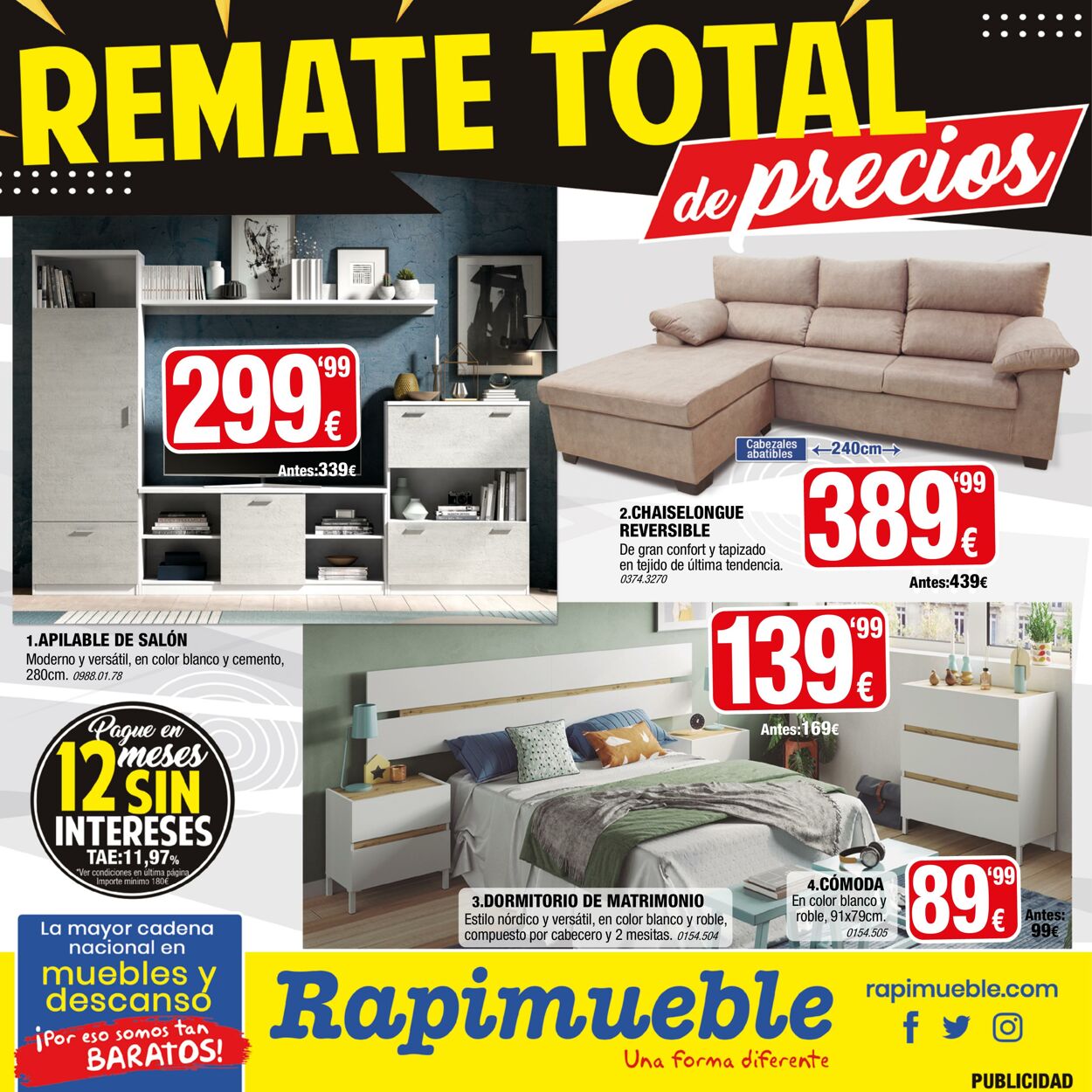 Rapimueble Folletos promocionales