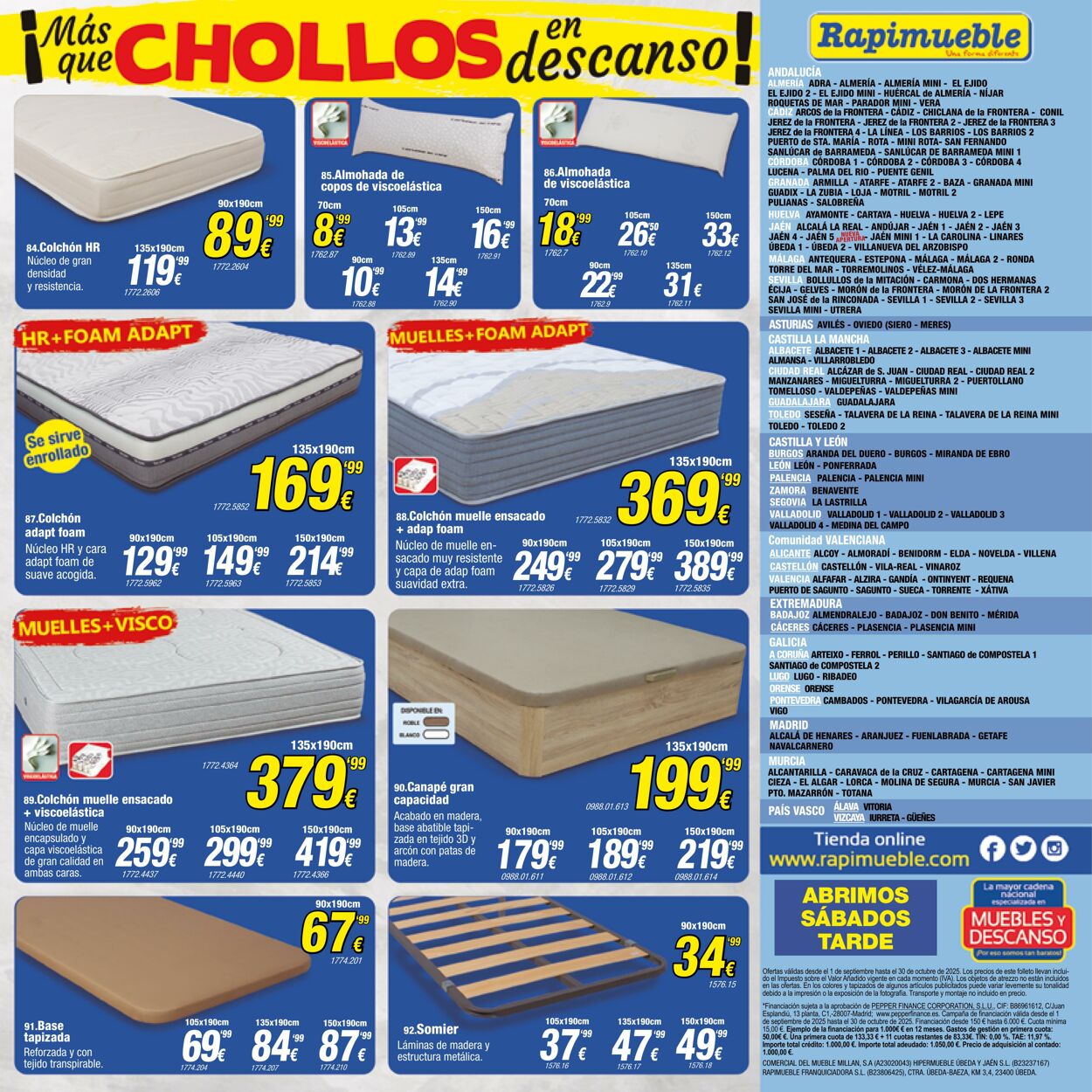 Folleto Rapimueble 22.09.2025 - 28.09.2025