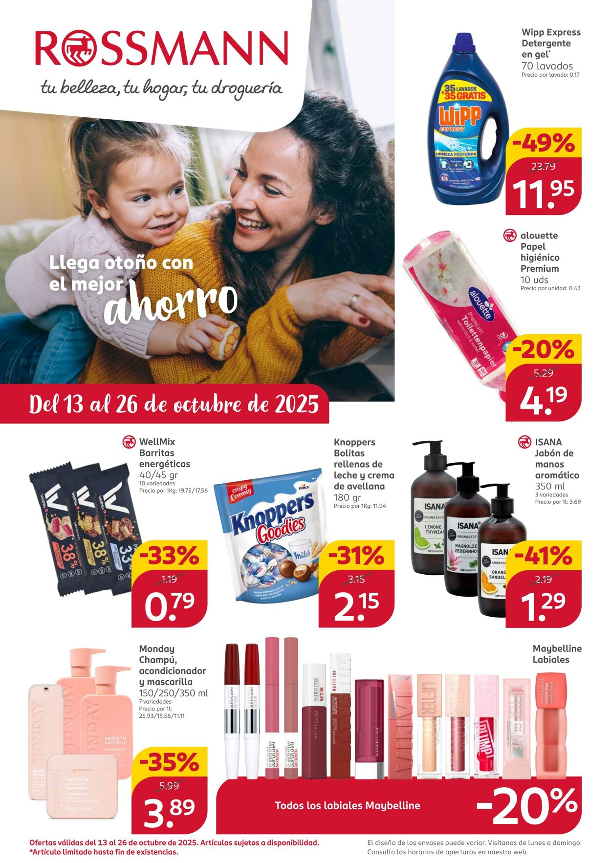 Folleto Rossmann 13.10.2025 - 26.10.2025