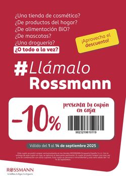 Folleto Rossmann 01.09.2025 - 14.09.2025