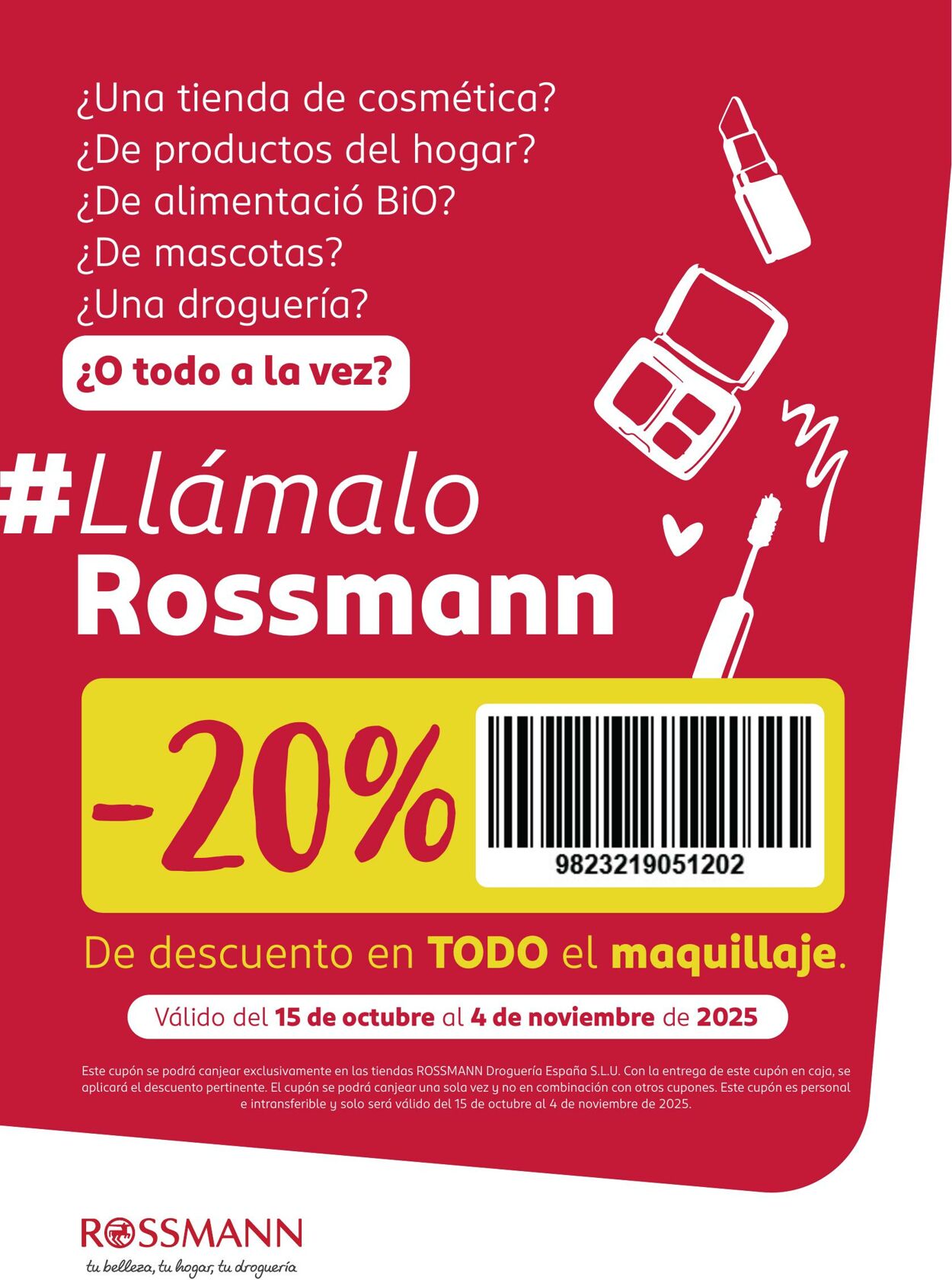 Folleto Rossmann 15.10.2025 - 04.11.2025