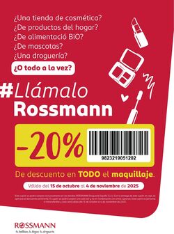 Folleto Rossmann 15.10.2025 - 04.11.2025