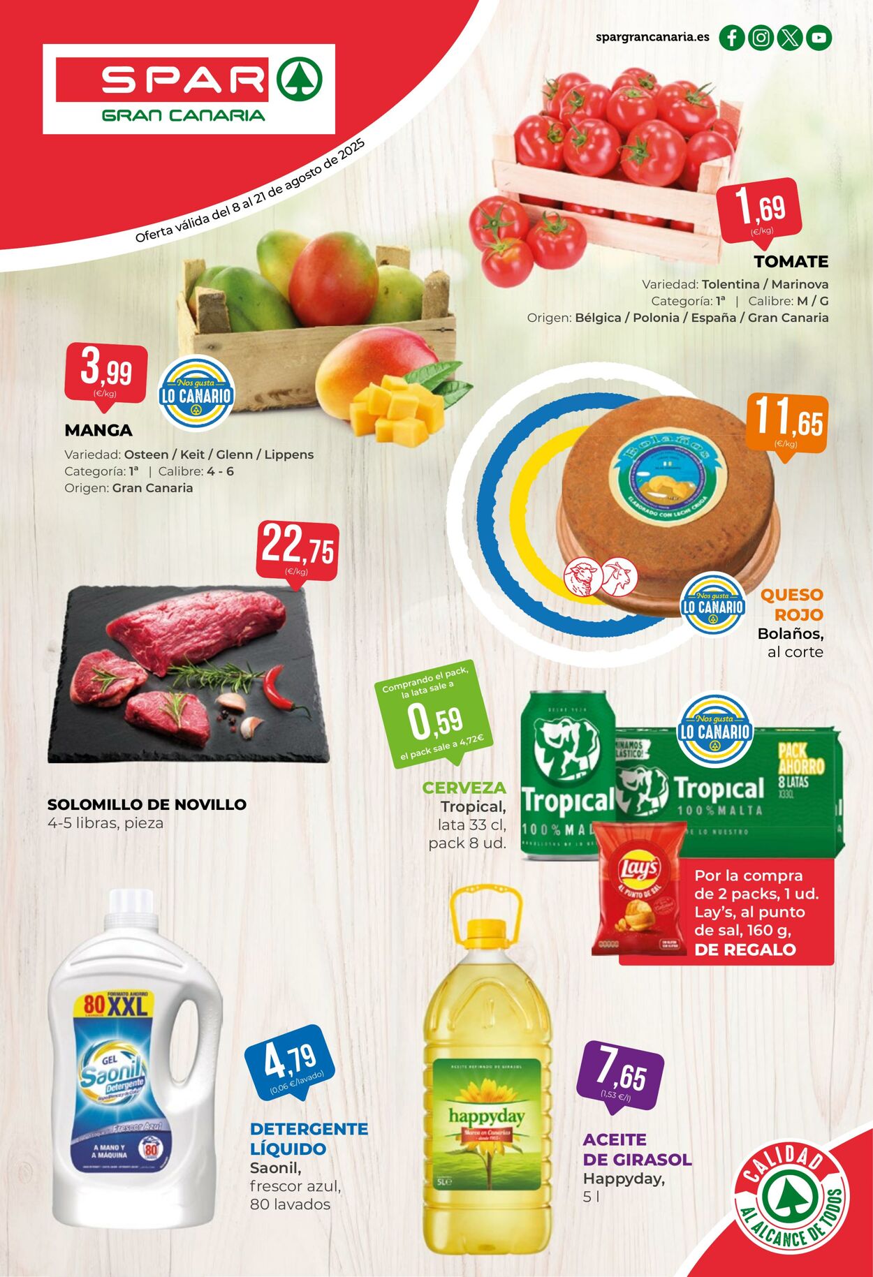 Folleto SPAR - Folleto SPAR | SPAR Gran Canaria 8 ago., 2025 - 21 ago., 2025