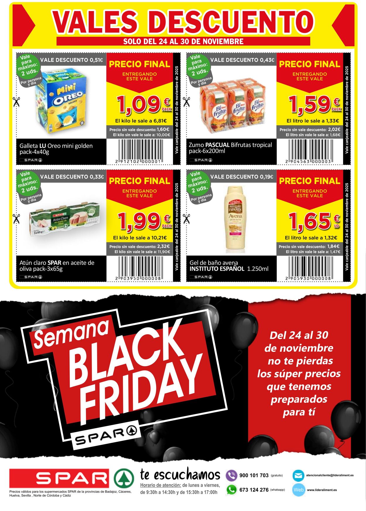 Folleto SPAR 24.11.2025 - 30.11.2025