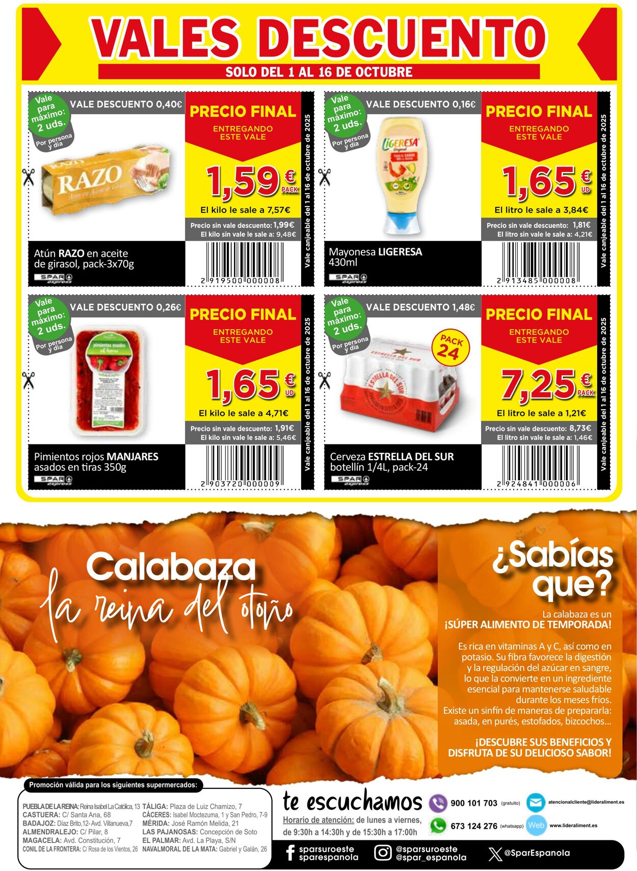 Folleto SPAR 01.10.2025 - 16.10.2025