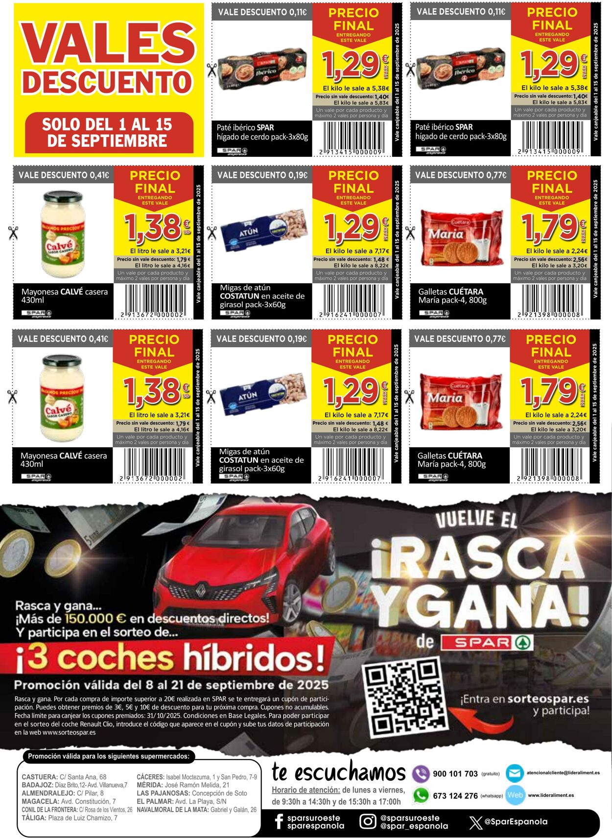 Folleto SPAR 01.09.2025 - 15.09.2025