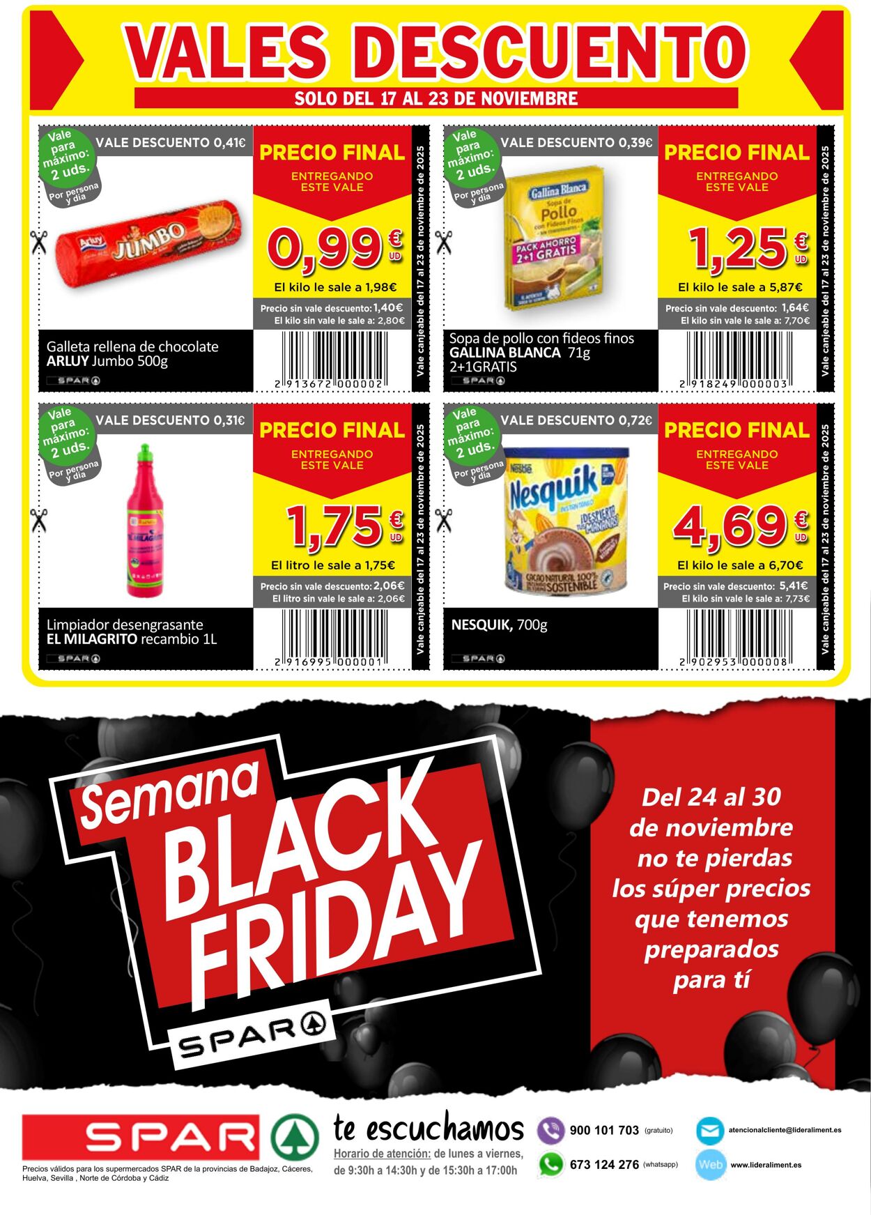 Folleto SPAR 17.11.2025 - 30.11.2025