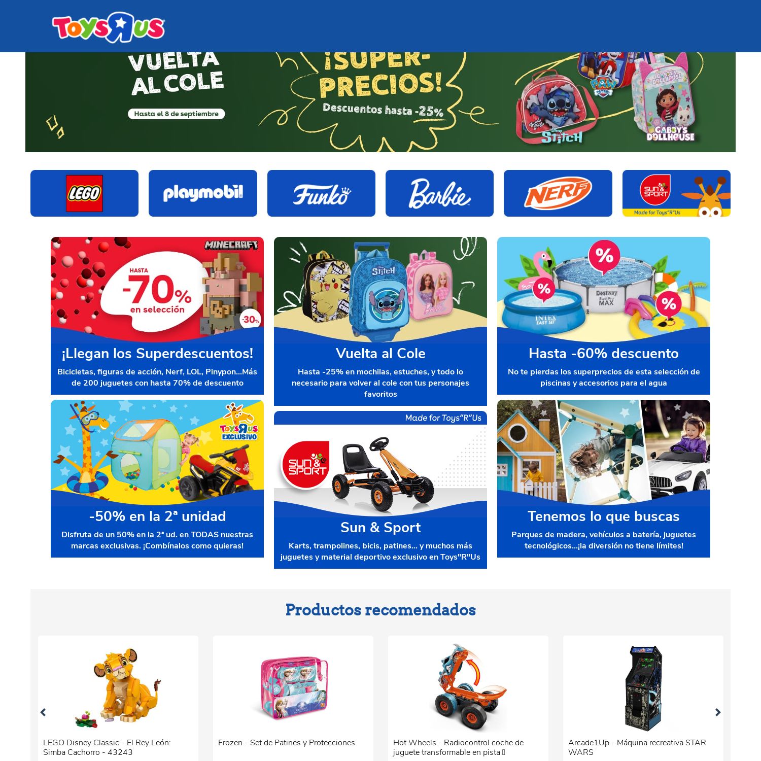 Folleto ToysRUs 16.08.2024 - 31.08.2024