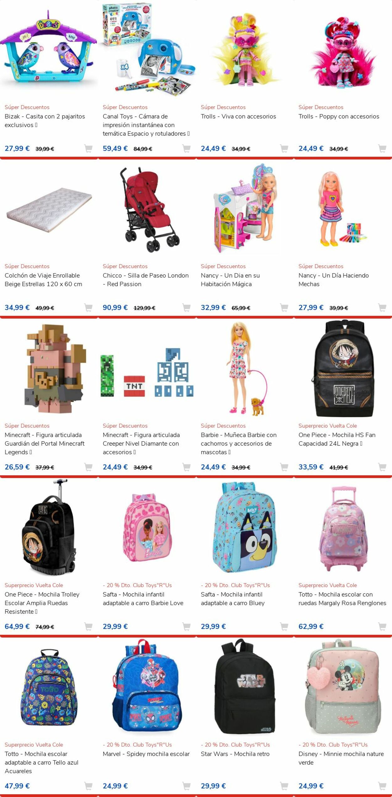 Folleto ToysRUs 16.08.2024 - 31.08.2024