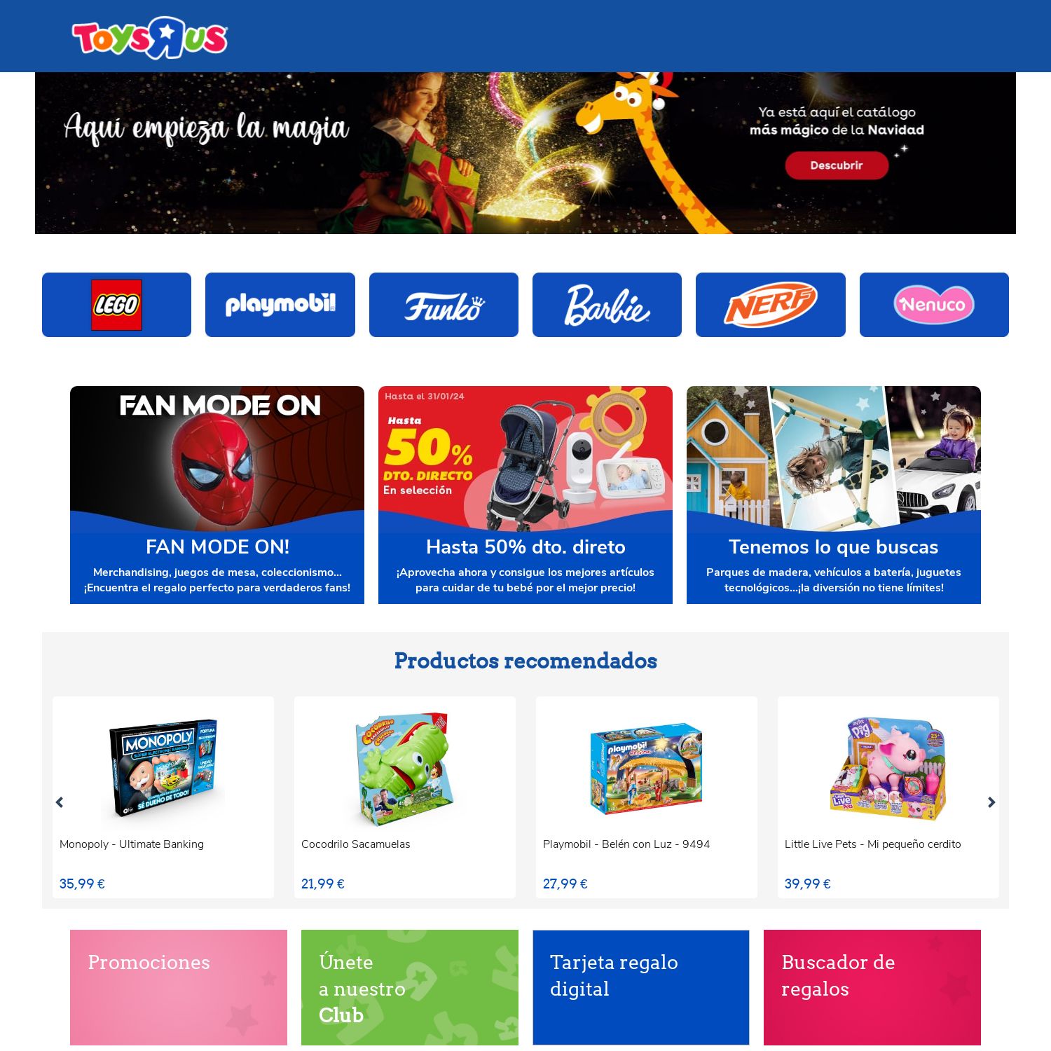 Folleto ToysRUs 16.12.2023 - 31.12.2023