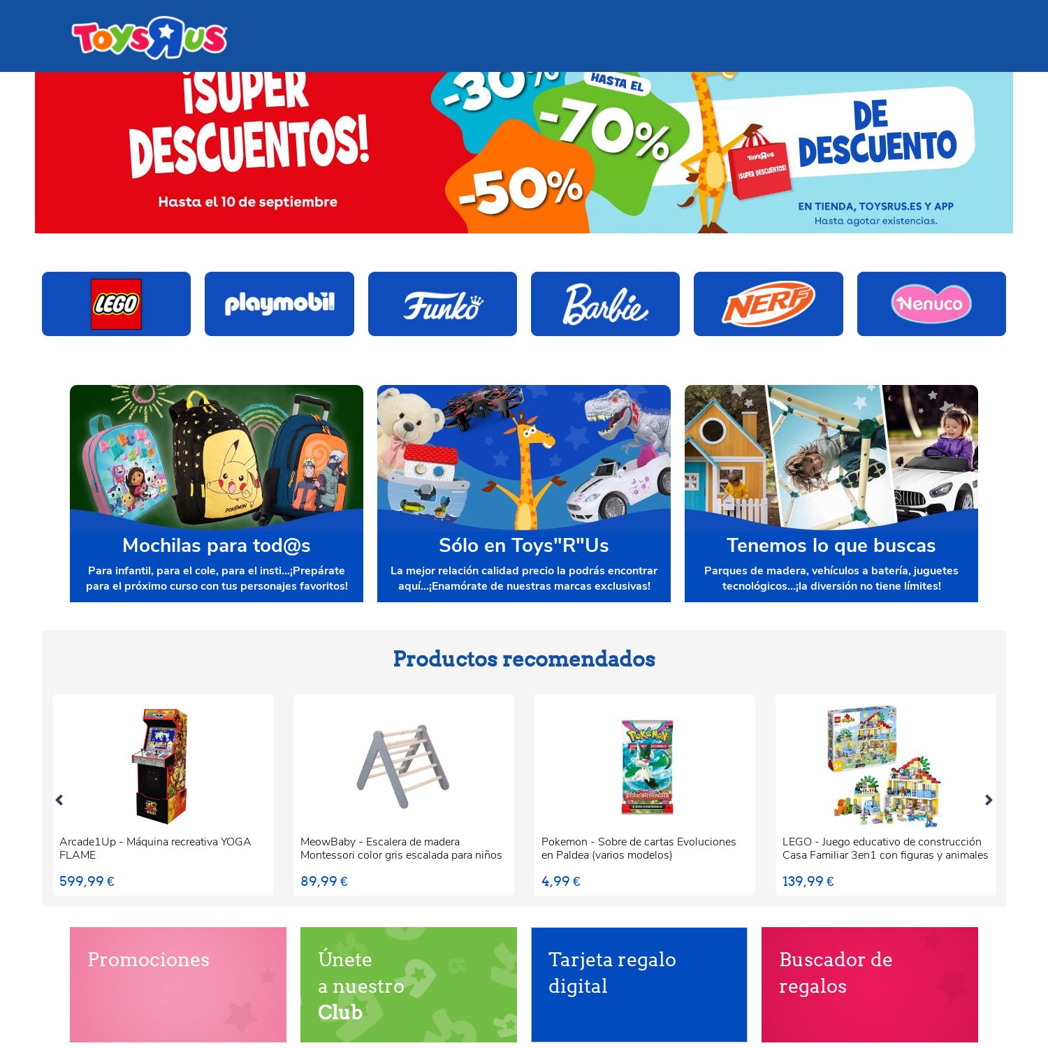 Folleto ToysRUs 16.08.2023 - 31.08.2023