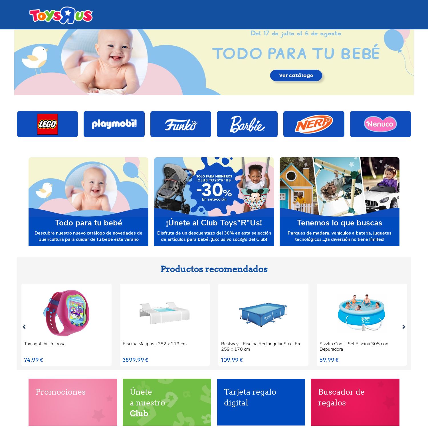 Folleto ToysRUs 01.08.2023 - 16.08.2023