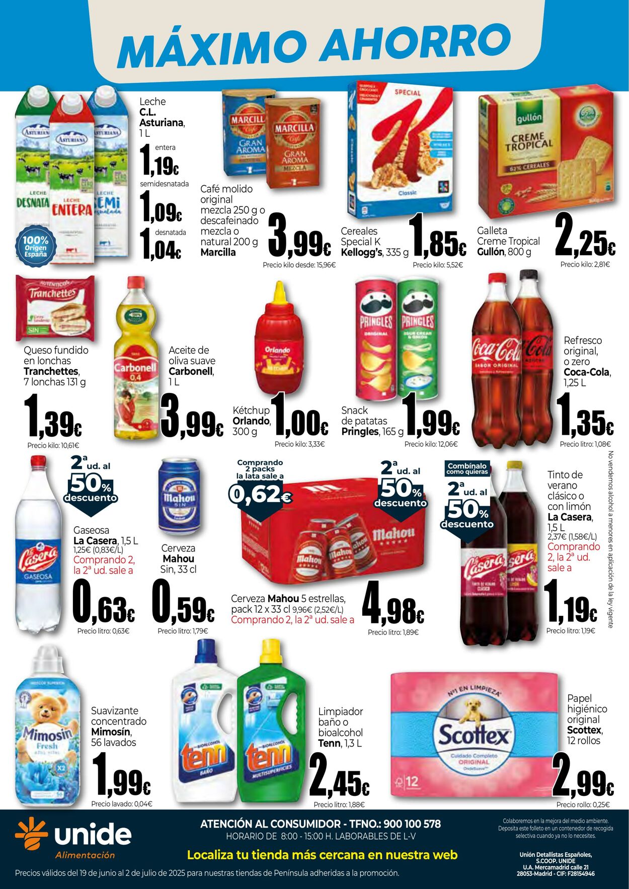 Folleto Unide Supermercados 19.06.2025 - 02.07.2025