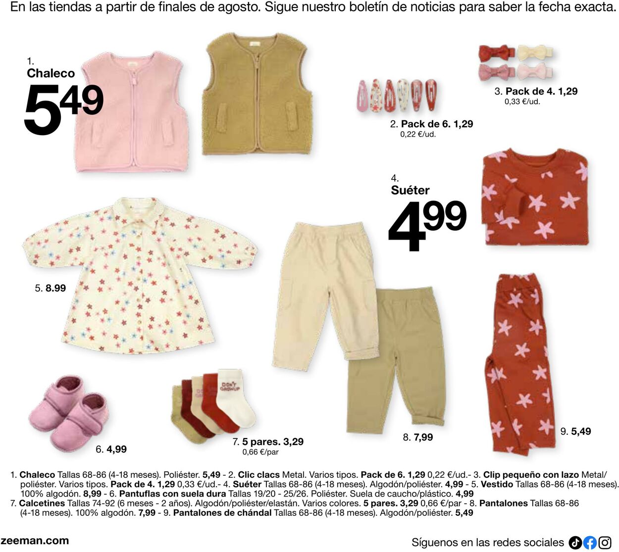 Folleto Zeeman 16.07.2025 - 16.08.2025