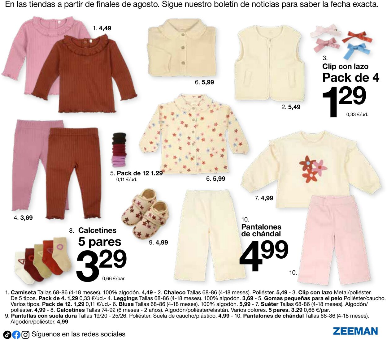 Folleto Zeeman 16.07.2025 - 16.08.2025
