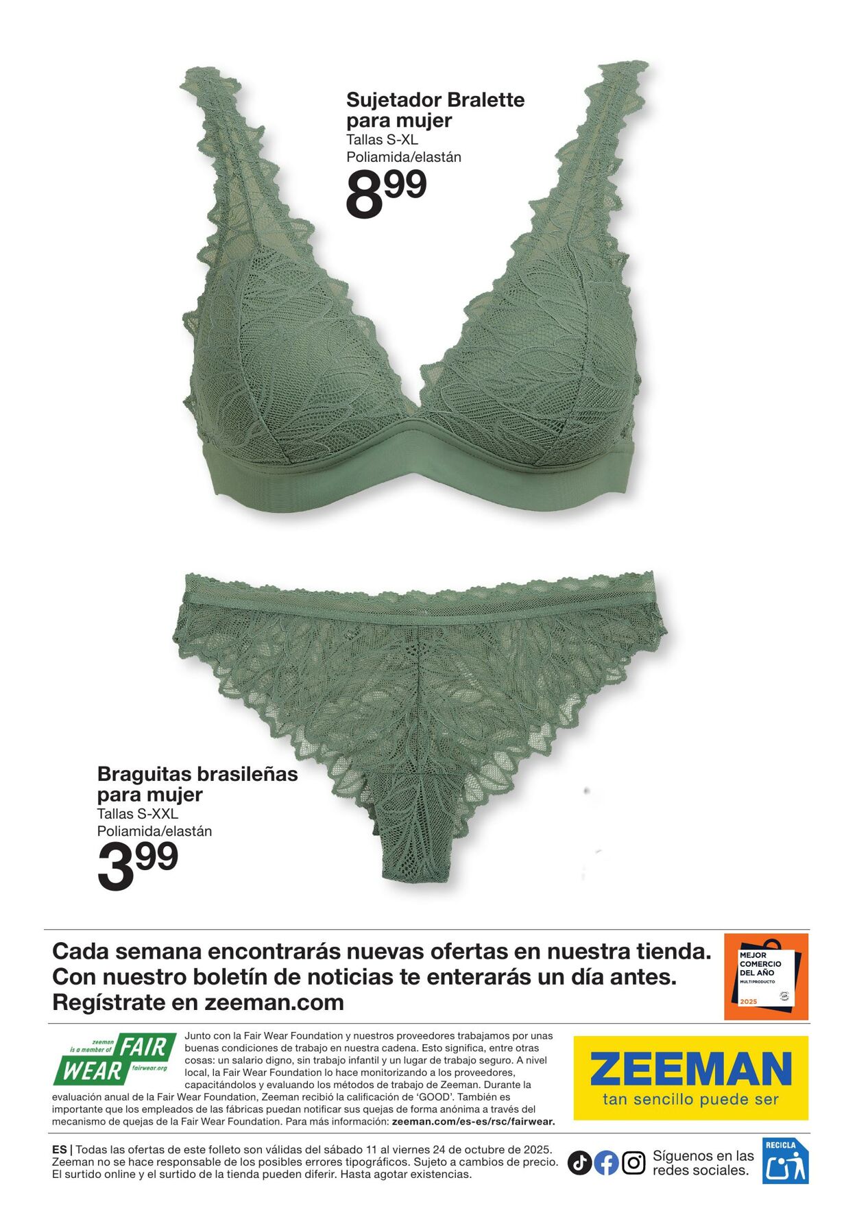Folleto Zeeman 11.10.2025 - 24.10.2025