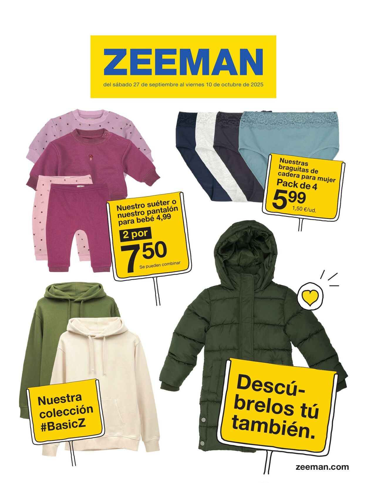 Folleto Zeeman 27.09.2025 - 10.10.2025